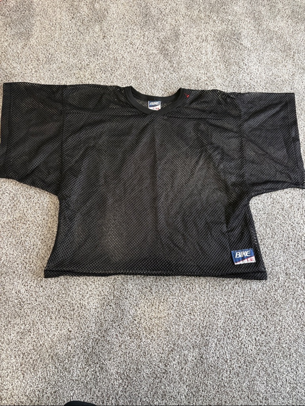 BIKE Men's Black Mesh Short Sleeve Shirt